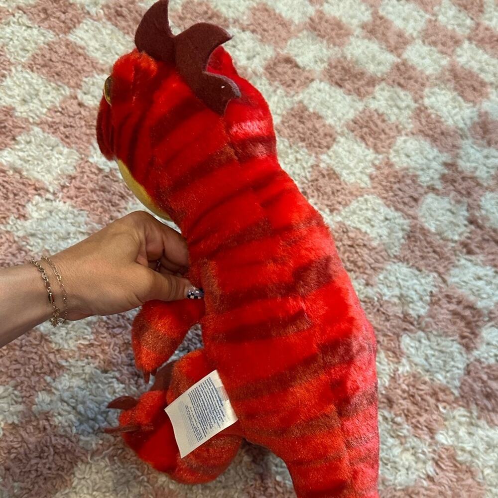 Build-A-Bear Red Raptor Dino Stuffed Animal 15” - Picture 3 of 7